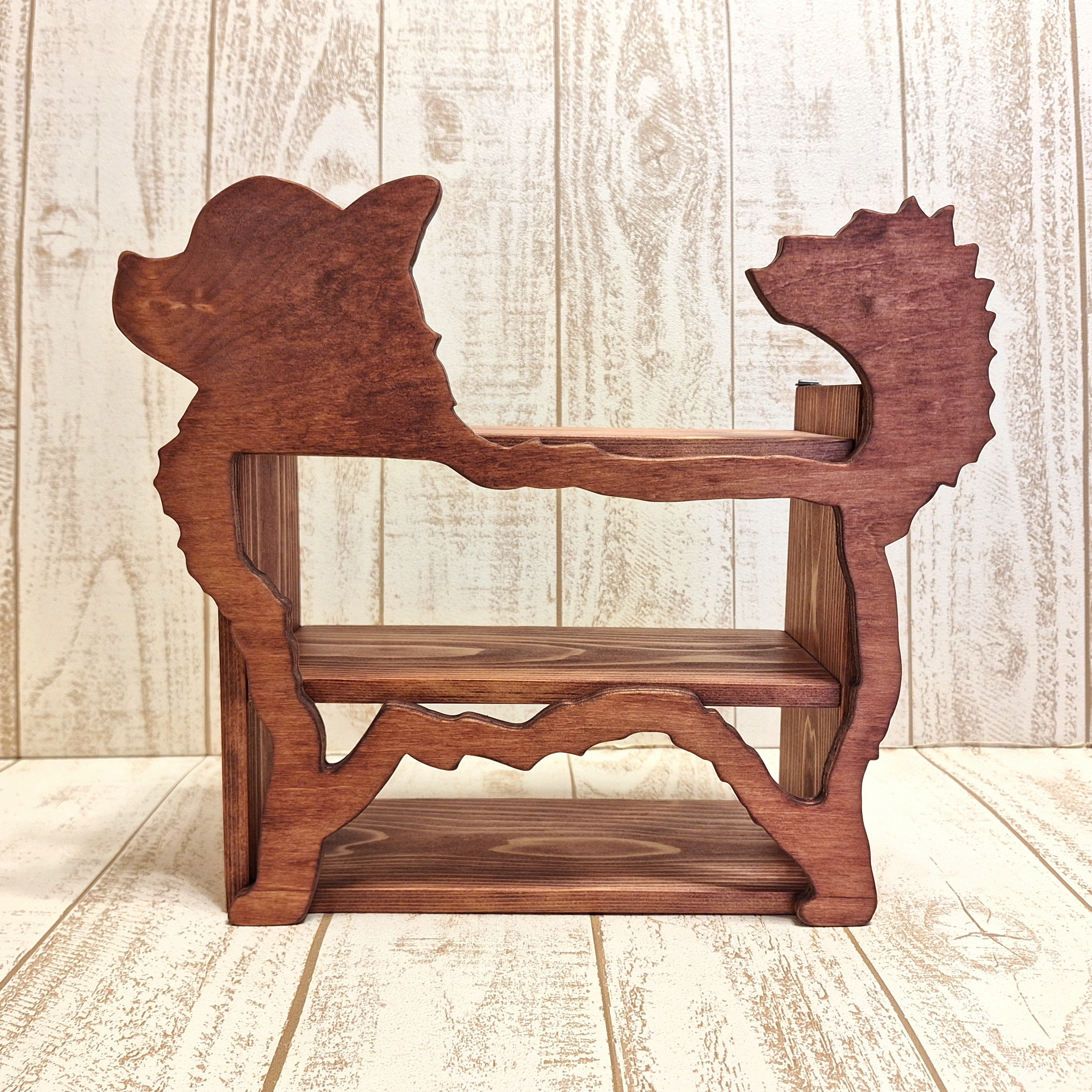 飾り棚　ミニチュア用　木製　ディスプレイラック　置物　インテリア　A2646