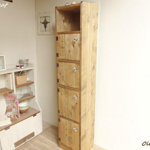 サイズ、デザインオーダー可！４扉2引出キャビネット●ナチュラルブラウン●受注製作 サイズ、デザインオーダー可！4扉2引出キャビネット○ナチュラル