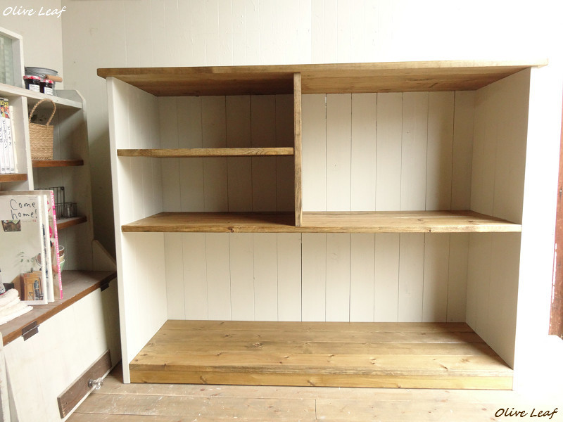 ※送料がかなり安くなりました！★オーダー可！超ワイドカウンターテーブルフラット●シャビーホワイト天然木無垢材●受注製作