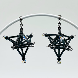 3D Stardust PIERCE/EARRING[Black] 2枚目の画像