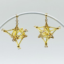 3D Stardust PIERCE/EARRING[Gold] 2枚目の画像