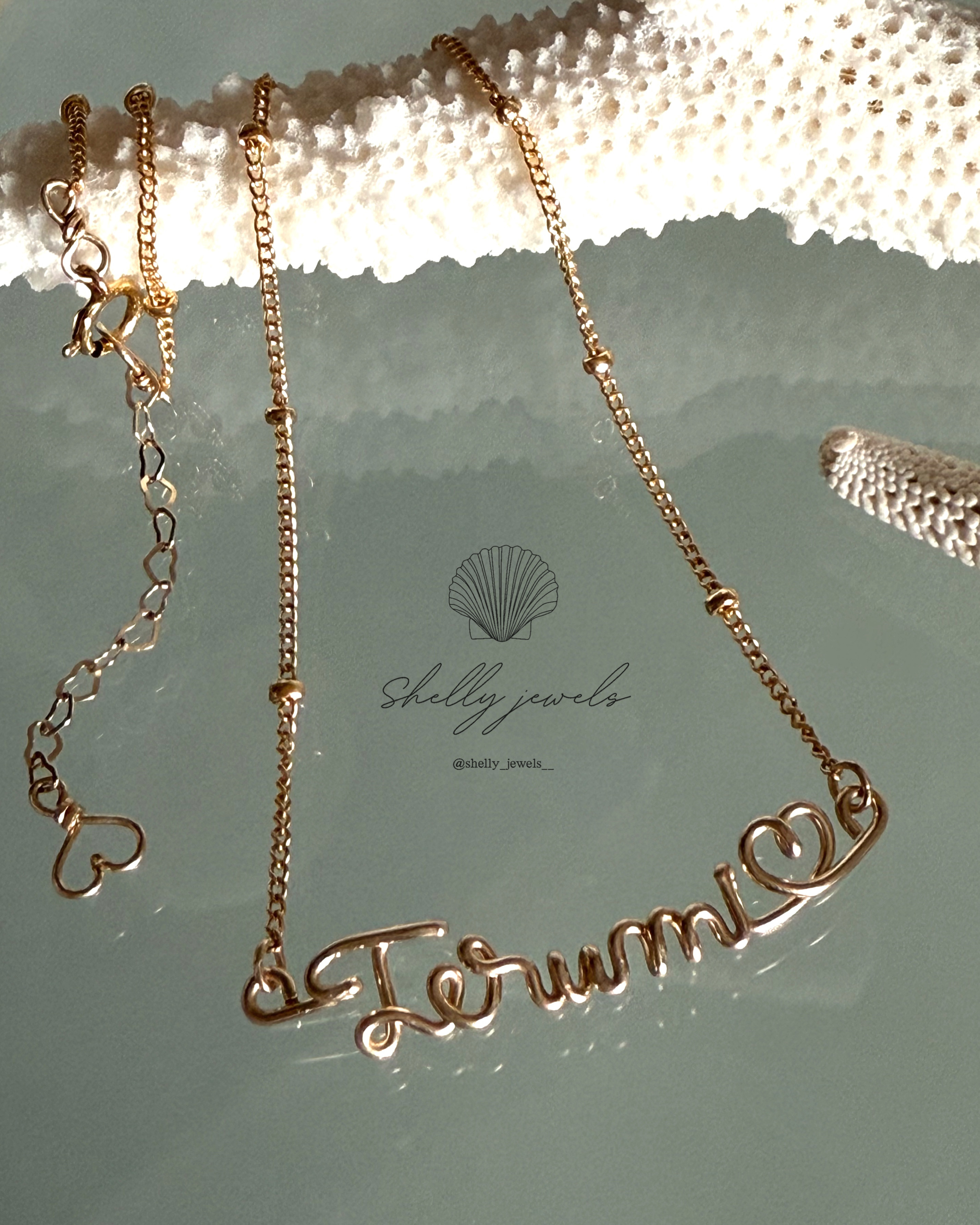 オーダーネックレス ネームネックレス 名前入りネックレス 名前入り 名入れ 文字入れ 筆記体