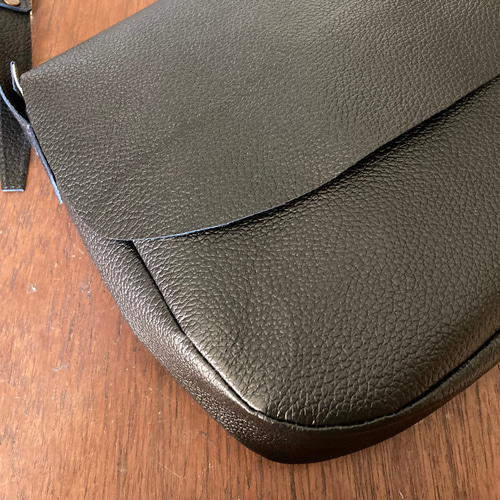 19世紀 フランス アンティーク ラウンドバッグ レザーバッグ