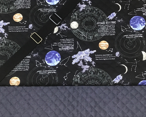 上靴袋　キルト宇宙ブラック　ハンドメイド　かっこいい　シンプル　習い事 楽天市場】シューズバッグ 男の子 上履き入れ かっこいい 上履き