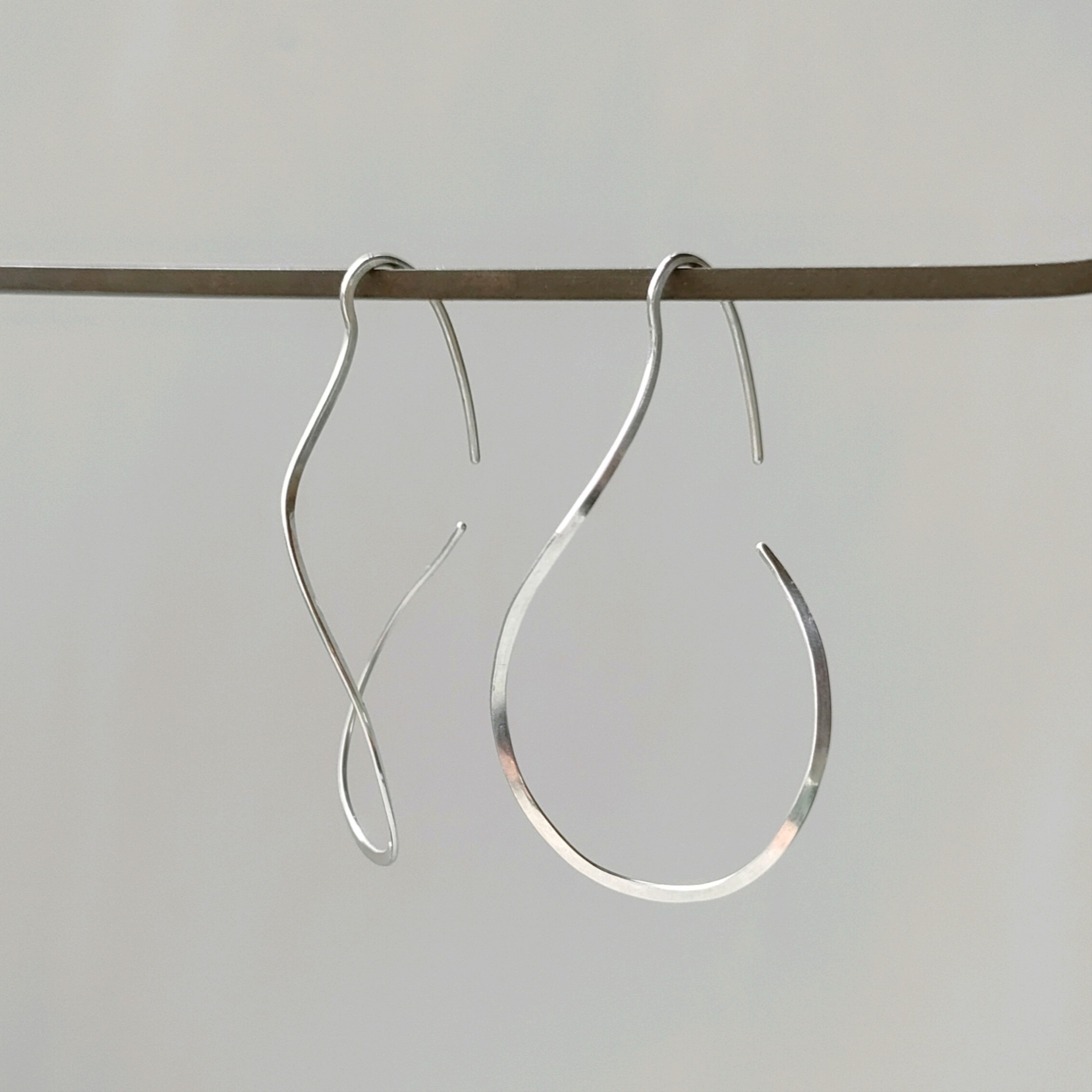 ねじりフープピアス大 【シルバー】