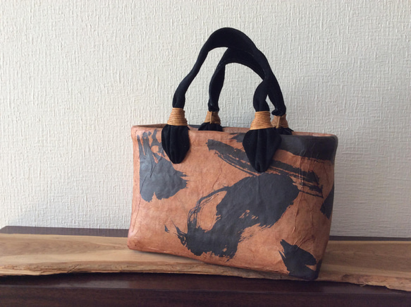 一閑張りカゴバッグ 漆黒小 かごバッグ 10.dix 通販 3372367