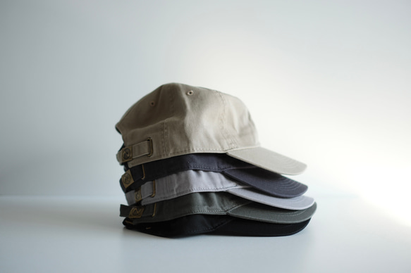 棉質標誌名稱簡單帽 第2張的照片