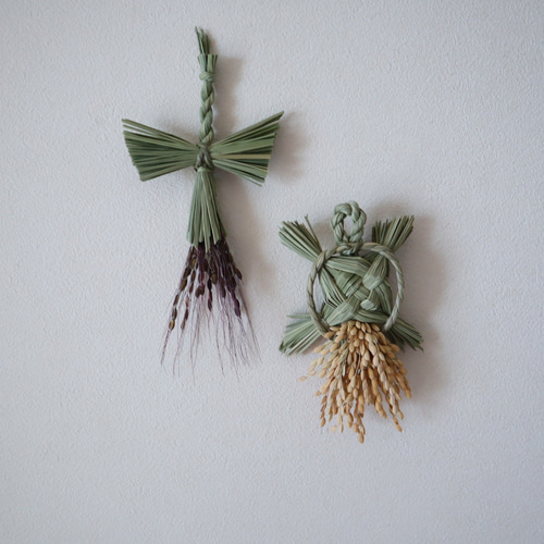 早割】健康長寿と家族円満の鶴亀藁飾り2026 縁起物 しめ縄