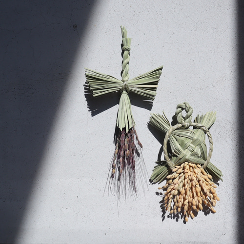 早割】健康長寿と家族円満の鶴亀藁飾り2026 縁起物 しめ縄 お正月