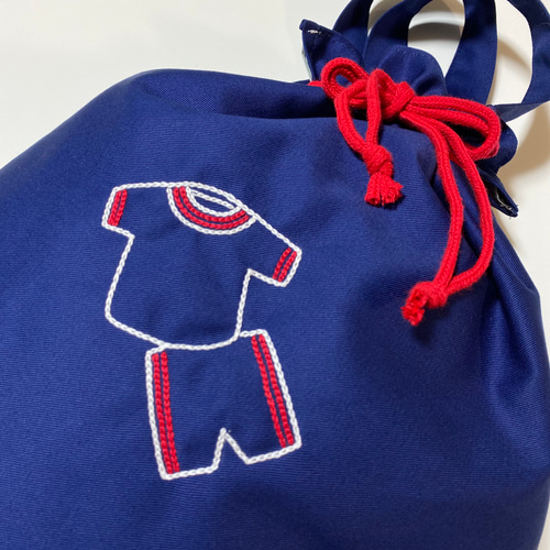刺繍がステキな体操着入れ 体操服袋 お着替え袋 その他入園 刺繍がステキな体操着入れ 体操服袋 お着替え袋 その他入園