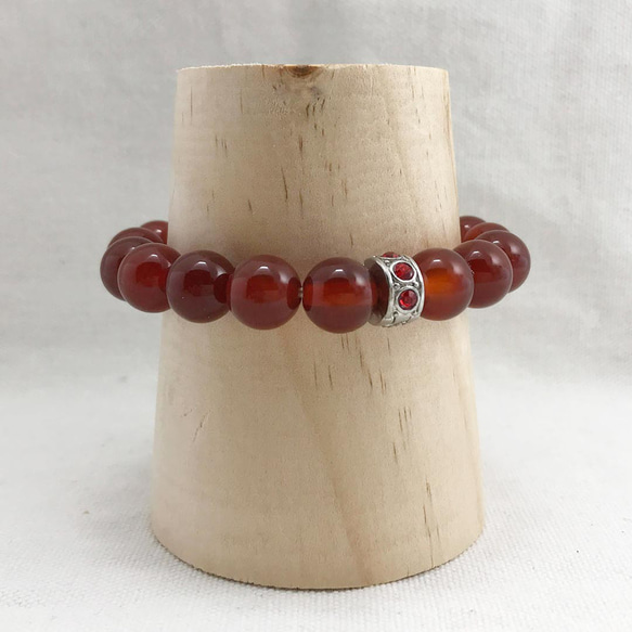 Red Agate Lovers Beads Precious Stones Bracelet 6mm 10mm 8枚目の画像