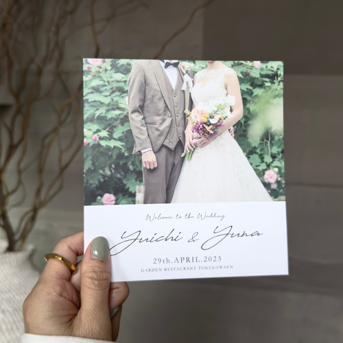結婚式プロフィールブック席次表［ 6P 巻三折 ｜ セレクトオーダー