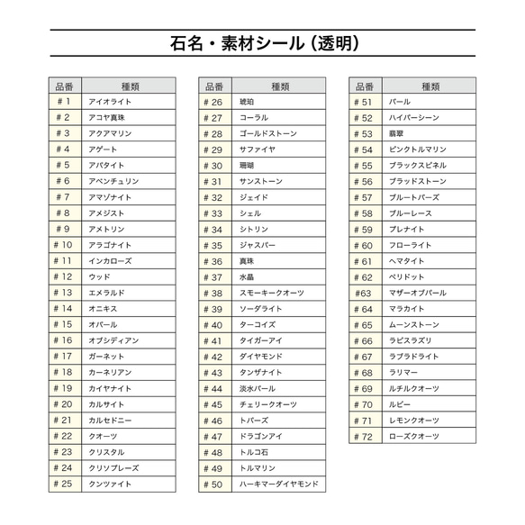 【選べる！400枚】台紙用シール400枚セット（透明地 or 白地）5×10㎜　日本製　レジン　チタン　ニッケルフリー 15枚目の画像