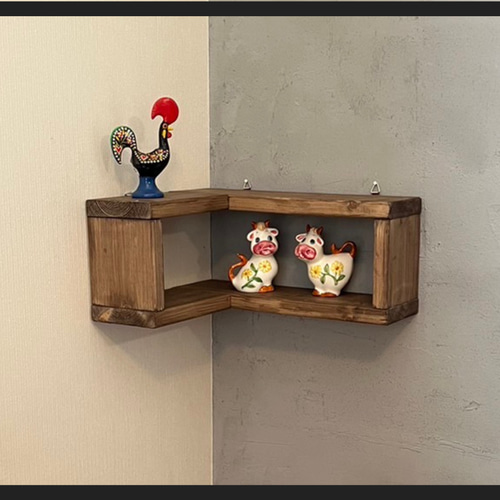 特集掲載】 壁掛け コーナー シェルフ ラック 棚 壁掛けラック