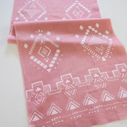 手染毛巾～民族風～煙粉色 第1張的照片