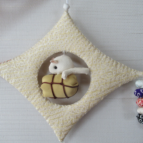 ☆節分 ☆歳時物☆豆まき☆ちりめん細工☆着物地☆壁飾り☆吊るし飾り