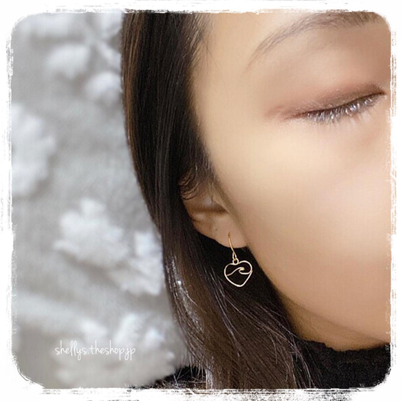 ♡initial pierce ⚓︎ イニシャルピアス オーダーメイドピアス ネームピアス ネームアクセサリー 名前入り 8枚目の画像