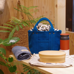 Kurashiki Canvas Petit Tote &quot;Rich blue&quot; 第10張的照片