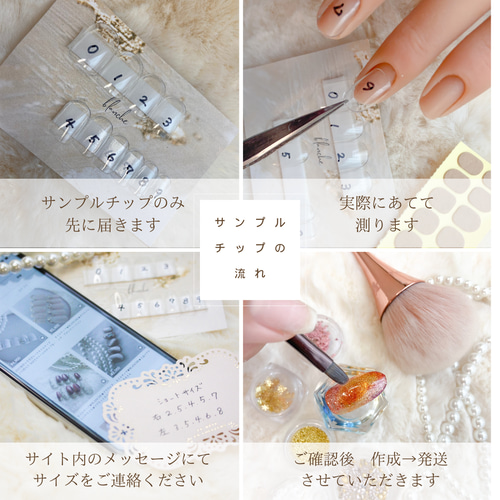 大理石マグネットネイルチップ ネイルチップ（つけ爪） blanche