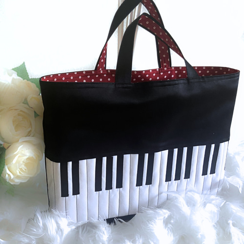 一点限り♡新作鞄が作れるNotes & Totes スタンピンアップ 再販86✨本物のピアノみたいなレッスンバッグ｜上品で高級感のある立体