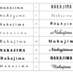 ポスト 郵便受けに最適 ネームプレート♪ベーシックカラー＊30×80ｍｍ以内自由 7枚目の画像