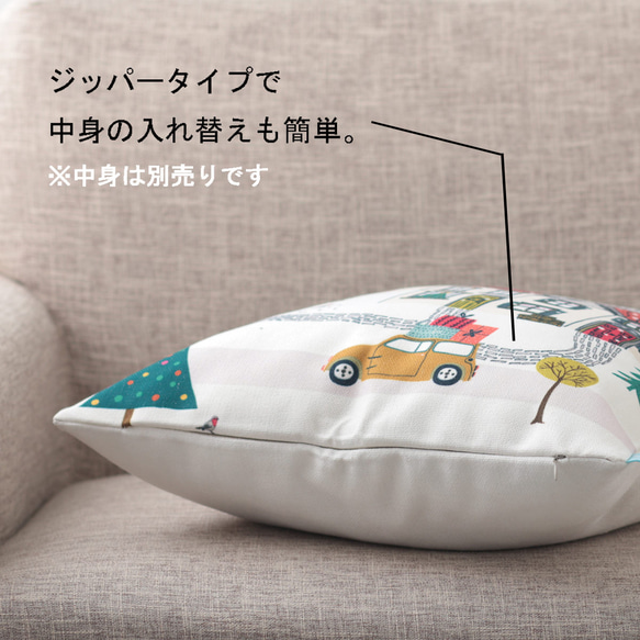 クッションカバー 45×45cm ジェシカスノーチャペル 天然リネン  jubileecushionjh005 3枚目の画像