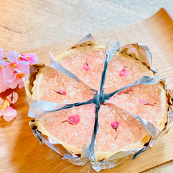 【5月末までの期間限定です！】[桜ハンドメイド2025]「湘南小田原の桜のレアチーズタルト」 2枚目の画像