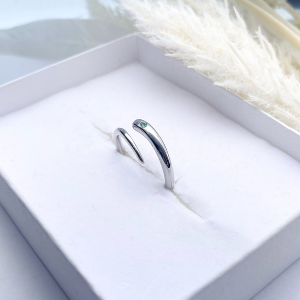 幸運の流れ星 リング☆彡 付けっぱなしOK! サージカルステンレス