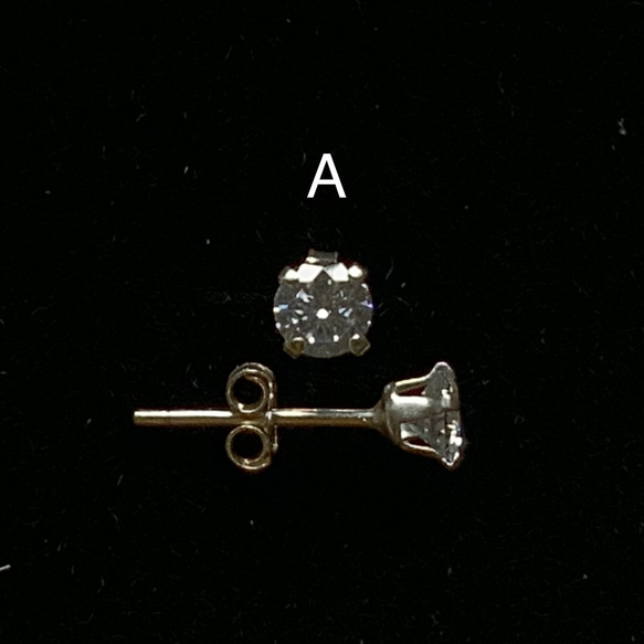 蝴蝶薄紗耳環一對&水鑽925銀耳針式 （可改天然淡水珍珠螺旋夾式) pierced or clip-on earring 第3張的照片