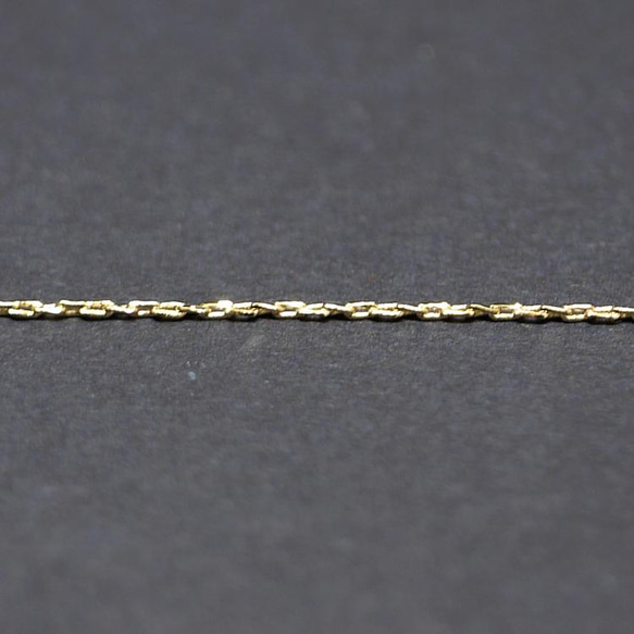 再次上架 [1M] 寬度約 0.6mm / 線徑約 0.4mm 金黃銅鏈 NF / UCG50 第3張的照片