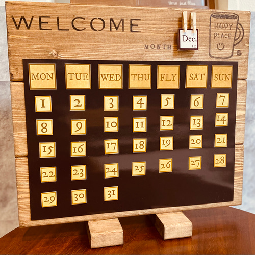 【美品】ヴィンテージ　コンパクト万年カレンダー ヴィンテージ万年カレンダー アンティーク