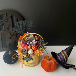 Happy Halloween cans＋pumpkin＋Hat set 1枚目の画像