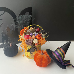 Happy Halloween cans＋pumpkin＋Hat set 3枚目の画像