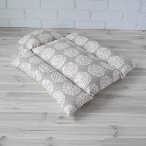 キャリーマット　クッションSS　リーフグレー キャリーマットクッションSSリーフグレー