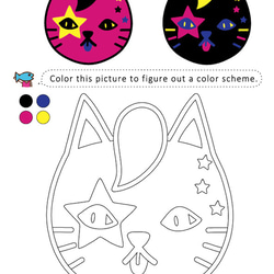 砂絵キット - パンク猫- 2枚目の画像