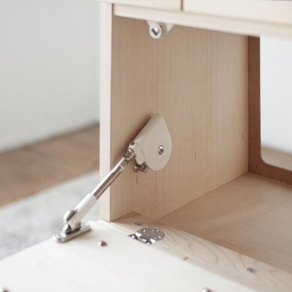 ビスコットモデム【メープル材・ウォルナット材・アルダー材・アッシュ材・ビーチ材】[電話台・ファックス台・ルーター収納] メープル材 5cm アルダー材 奥行26cm 高9