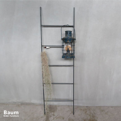 アンティークシダー　ラダー　ラック　　はしご　ディスプレイはしご　ヴィンテージ 送料無料／[Iron Ladder]日本製 ラダー はしご ハシゴ アイアン