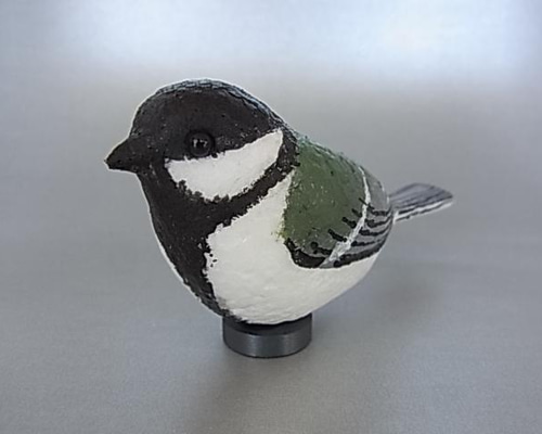 野鳥シリーズ『シジュウカラ（オス）』（送料無料） その他置物