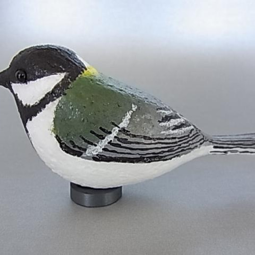 野鳥シリーズ『シジュウカラ（オス）』（送料無料） その他置物