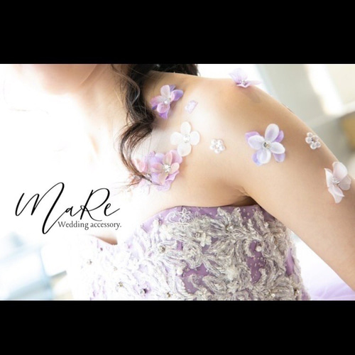 F60＊ドレスに合わせた配色でお作りします。アジサイと造花のボディ