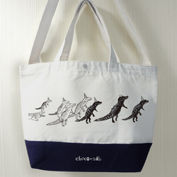 ジョリーフルール　ハンドメイド　トートバッグ　コラコラ　リス　シャンゼリゼ　大② ジョリーフルール ハンドメイド トートバッグ コラコラ リス