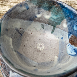 藁灰釉の花のカップ&ソーサー 8枚目の画像