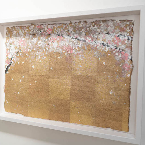 Sakura 桜のスプレーアート作品。額入り 絵画 TOMOYA 通販 3553071