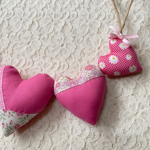 レトロ女の子壁掛けスィーツハートピンク