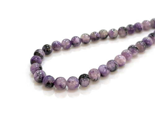チャロアイト ブレスレット 13mm 18.5cm メンズM レディースL