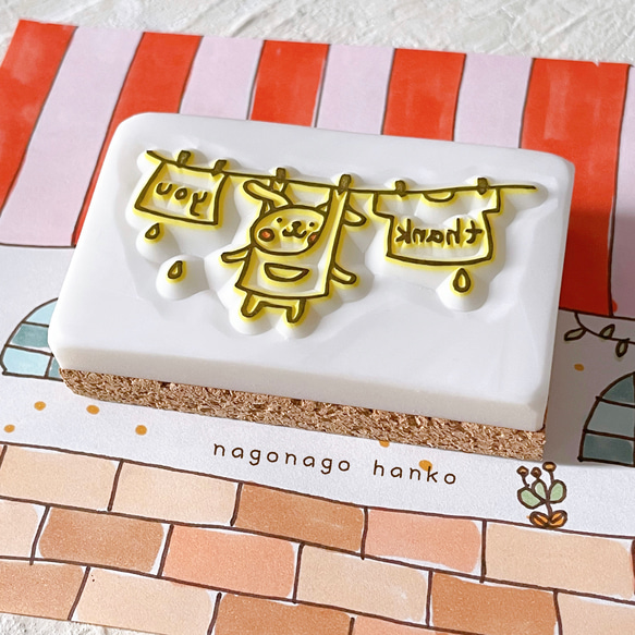 【消しゴムはんこ】Thank you  売約済み THANK YOU 消しゴムはんこセット はんこ・スタンプ asako-made