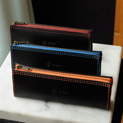 ヌメ革 ペンケース 手帳型 5本差し ◇レザー ◇ベルト式 『送料無料