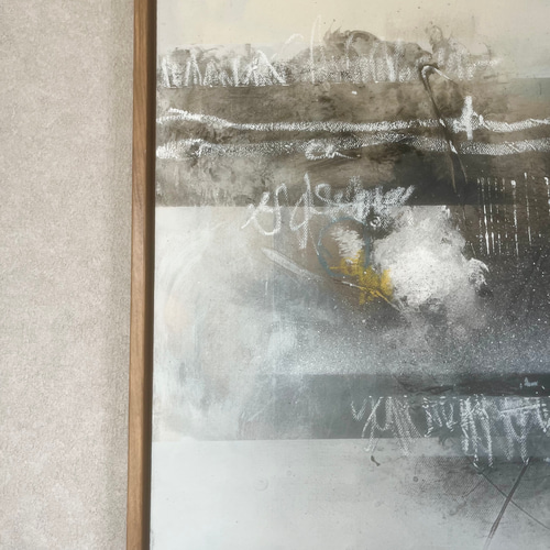 現代アート　70×50㎝　フレーム付き　モダン　絵画　抽象画　インテリア　手書き 現代アート 70×50㎝ フレーム付き モダン 絵画 抽象画