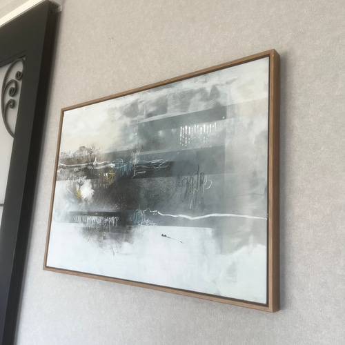 現代アート　70×50㎝　フレーム付き　テクスチャーアート　モダン　絵画　抽象画 現代アート 70×50㎝ フレーム付き テクスチャーアート モダン