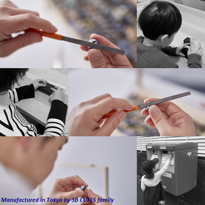 【セット作品】袖先にきれいなブルービーズが映えるカフスボタンとタイピンセット Modern 003